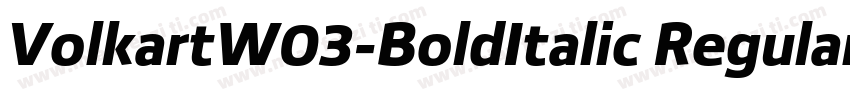 VolkartW03-BoldItalic Regular字体转换